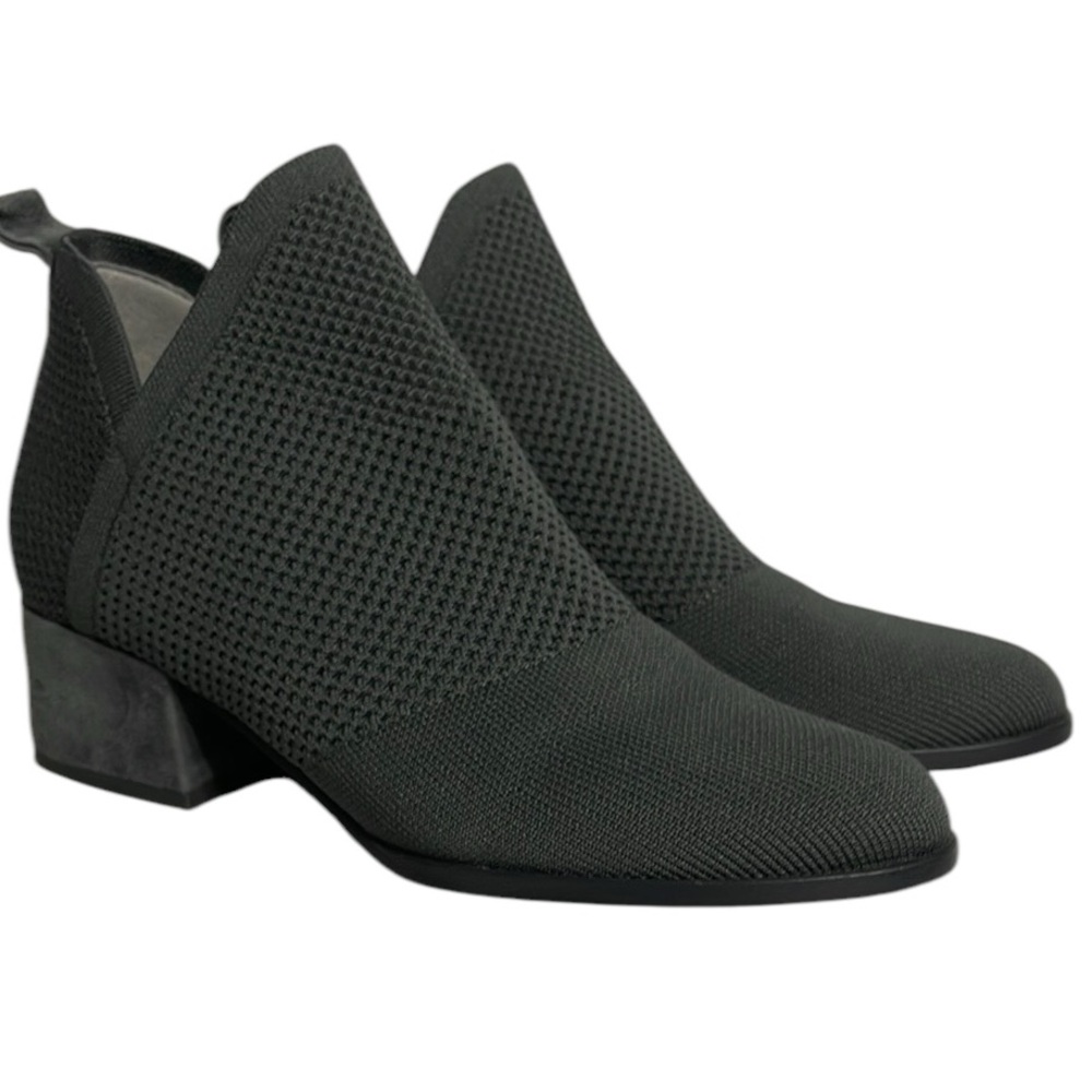 Eileen Fisher Clever Stretch Bootie Sz 8 Women's Gray Ankle Boots Almost New